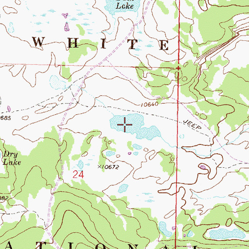 Topographic Map of Gallagher Lake, CO