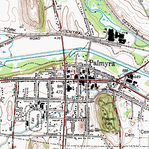 Topographic Map of Union Club Park, NY