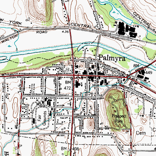 Topographic Map of Zion Episcopal Church, NY