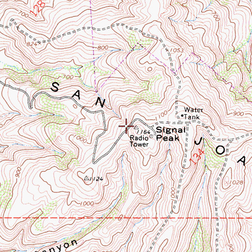Topographic Map of Signal Peak, CA