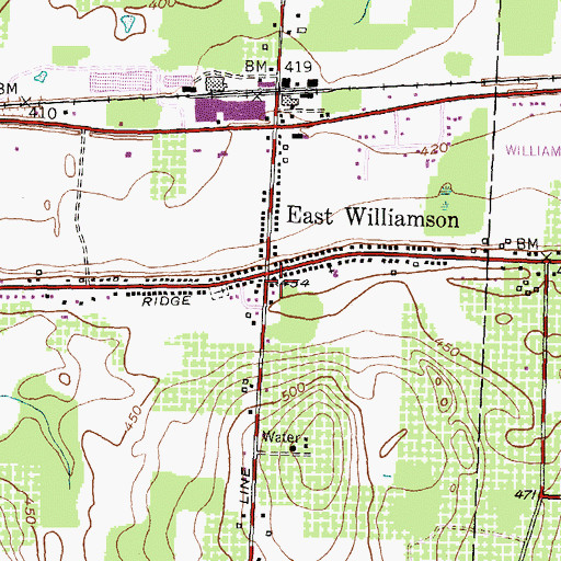Topographic Map of Free Methodist Church, NY