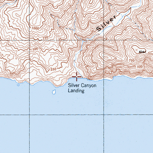 Topographic Map of Silver Canyon, CA