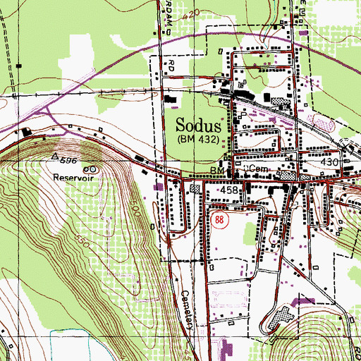 Topographic Map of Church of the Epiphany, NY