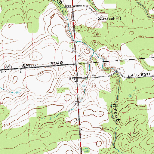 Topographic Map of School Number 2 (historical), NY