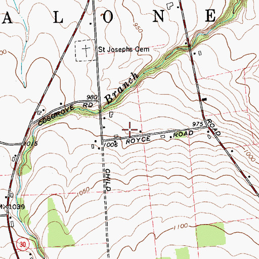 Topographic Map of School Number 5 (historical), NY