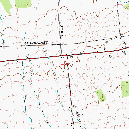 Topographic Map of School Number 4 (historical), NY