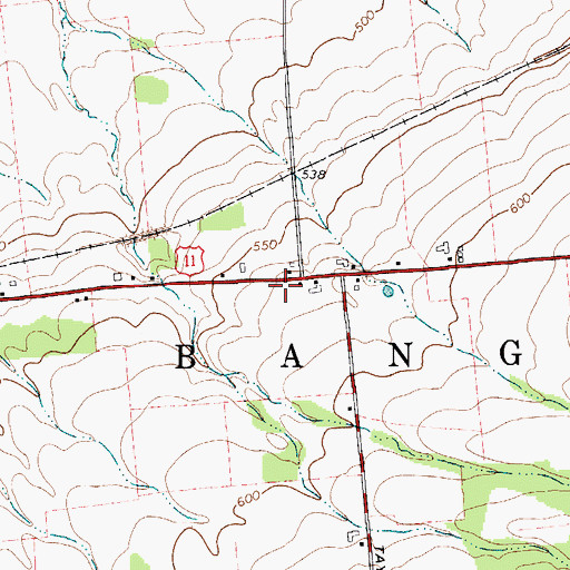 Topographic Map of School Number 11 (historical), NY