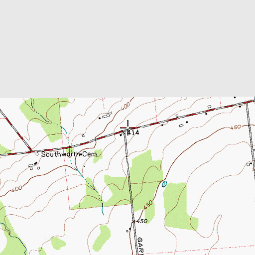 Topographic Map of School Number 3 (historical), NY