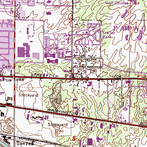 Topographic Map of Minnesota Court, AZ
