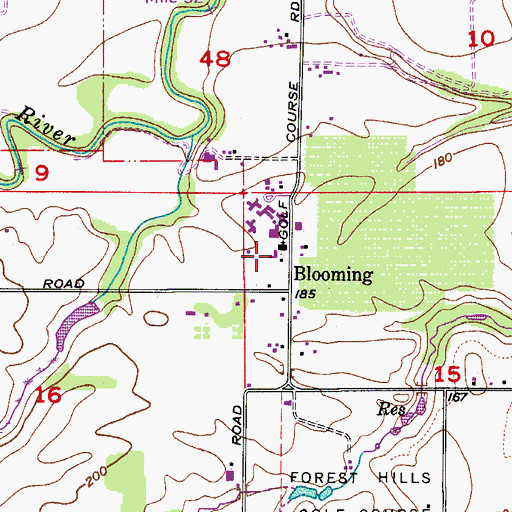 Topographic Map of Forest Hills Lutheran School, OR
