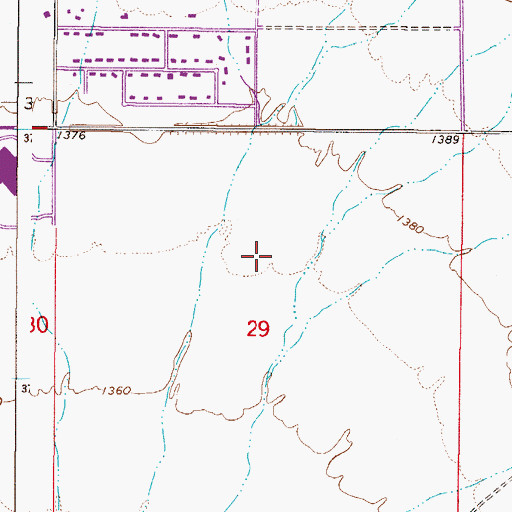 Topographic Map of Mirador, AZ