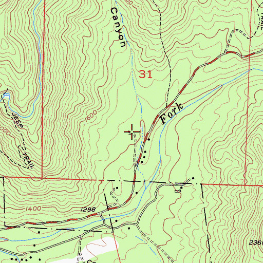 Topographic Map of Siphon Canyon, CA