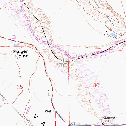 Topographic Map of Sisquoc River, CA