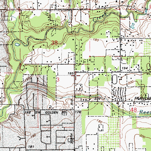 Topographic Map of Imlay Elementary School, OR