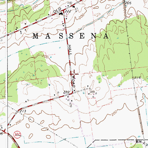 Topographic Map of School Number 8 (historical), NY