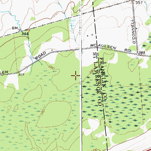 Topographic Map of School Number 7 (historical), NY