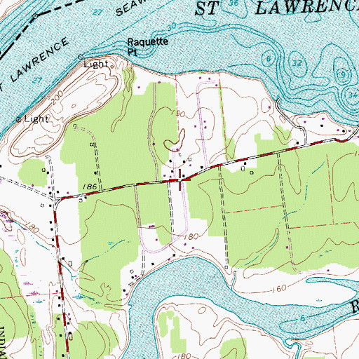 Topographic Map of School Number 6 (historical), NY