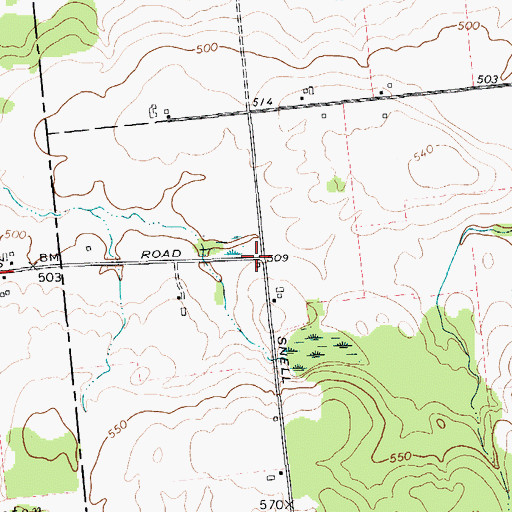 Topographic Map of School Number 10 (historical), NY