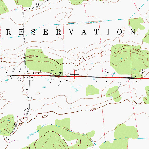 Topographic Map of School Number 2 (historical), NY