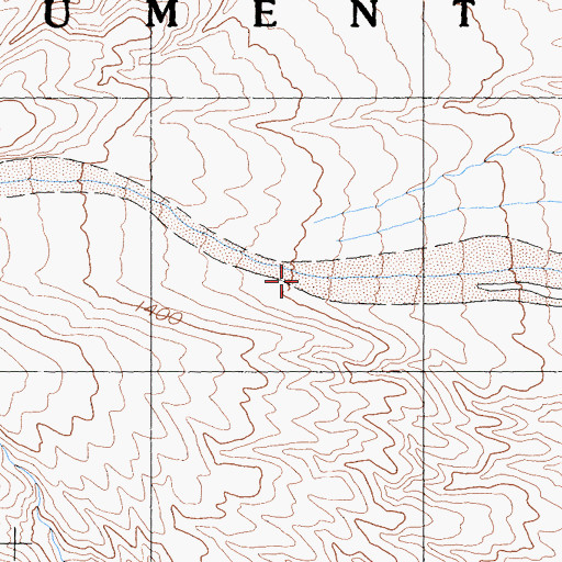 Topographic Map of Six Spring Canyon, CA