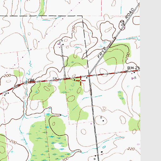 Topographic Map of School Number 5 (historical), NY