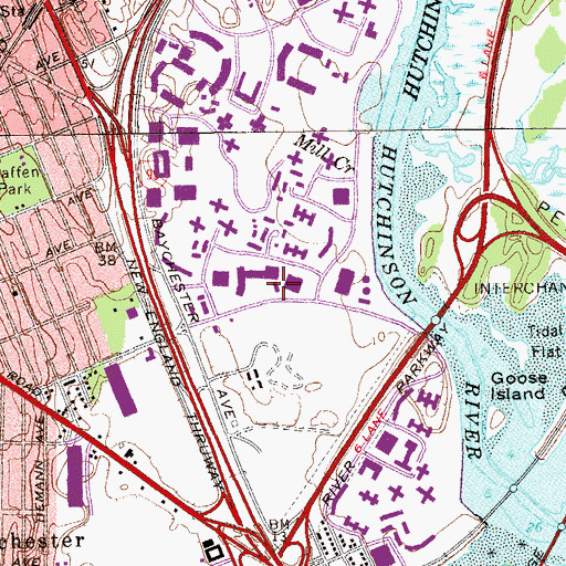 Topographic Map of City Cinema (historical), NY