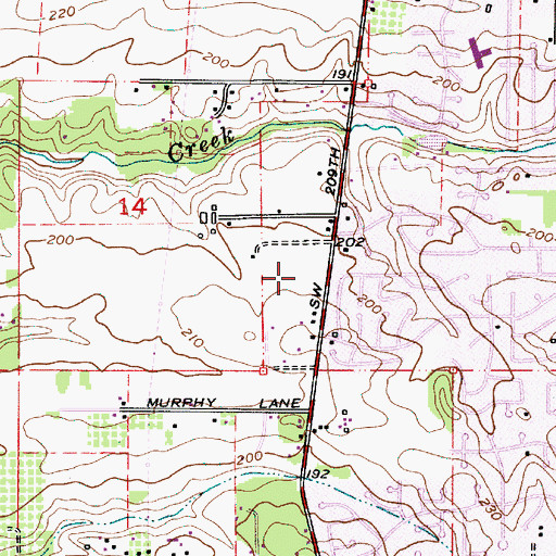 Topographic Map of Life Christian School, OR