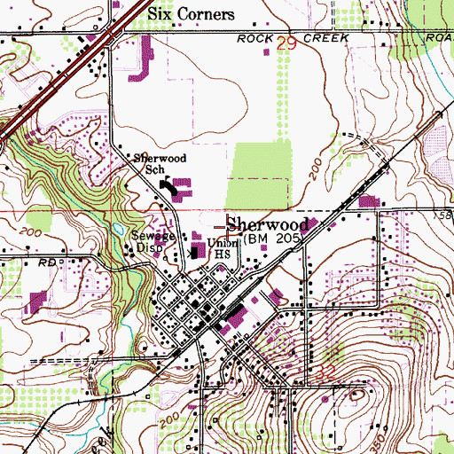 Topographic Map of Saint Francis School, OR