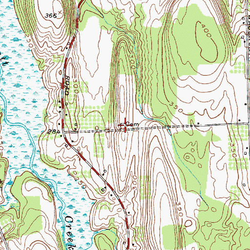 Topographic Map of Joiner Cemetery, NY