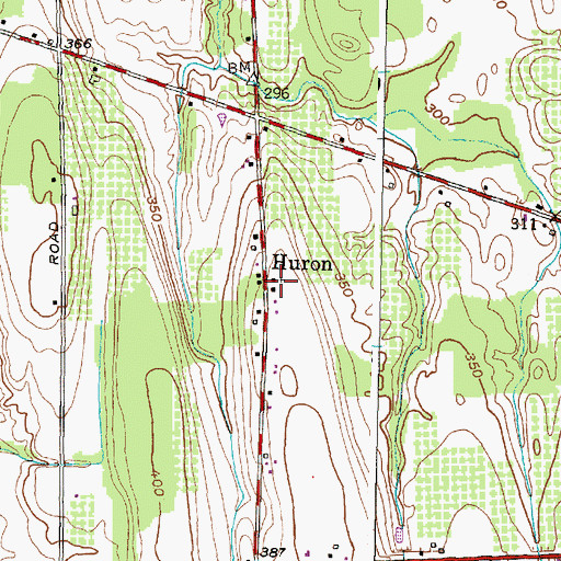 Topographic Map of Huron Presbyterian Church, NY