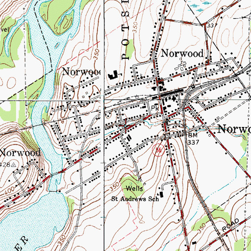 Topographic Map of Free Methodist Church, NY
