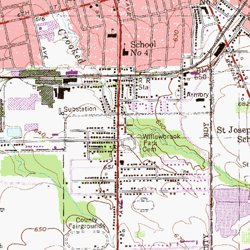 Topographic Map of Central Christian Academy, NY