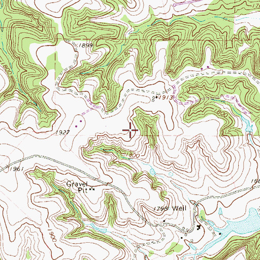 Topographic Map of Dantziger Monument, TX