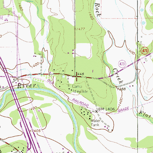 Topographic Map of Steves Family Cemetery, TX