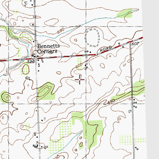Topographic Map of Thomas Estates West, NY