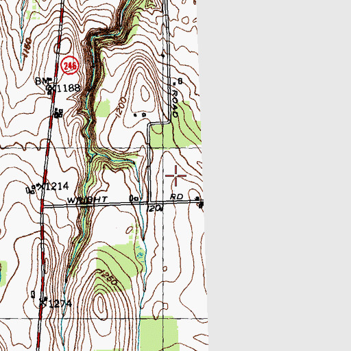 Topographic Map of Hilltop Acres Mobile Home Park, NY