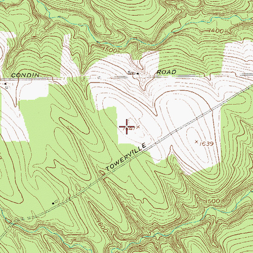 Topographic Map of Chautauqua County Landfill, NY