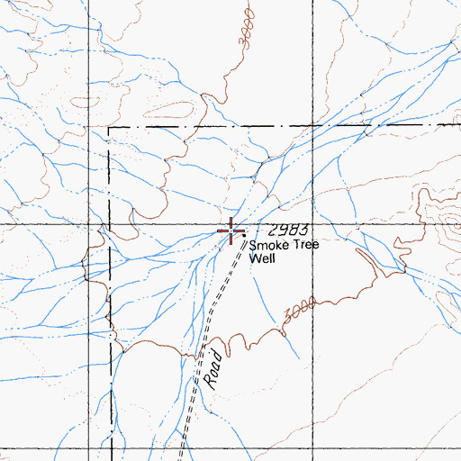 Topographic Map of Smoke Tree Well, CA