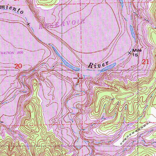 Topographic Map of Snake Creek, CA