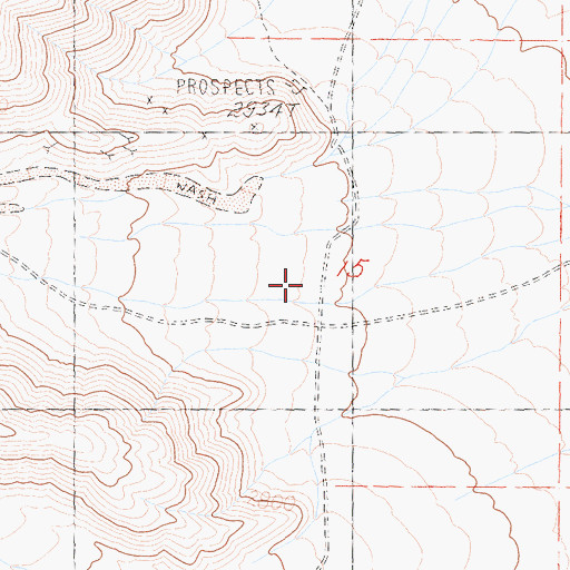 Topographic Map of Snow Canyon, CA