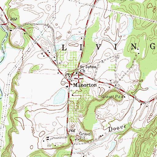 Topographic Map of Saint John's Lutheran Church Cemetery, NY