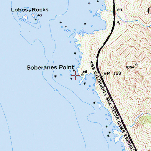 Topographic Map of Soberanes Point, CA