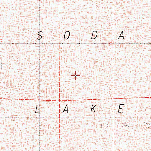 Topographic Map of Soda Lake, CA