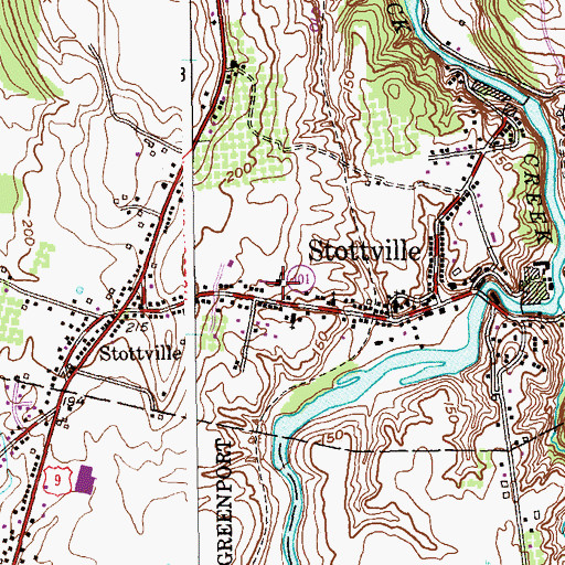 Topographic Map of Calvary Assembly of God Church, NY