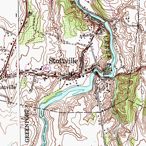 Topographic Map of Pentecostal Gospel Lighthouse, NY