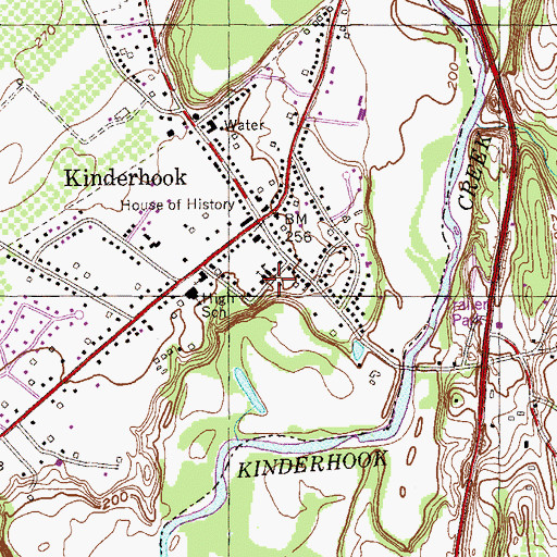 Topographic Map of Saint Paul's Episcopal Church, NY
