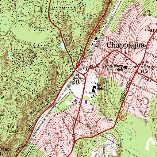 Topographic Map of Depot Plaza, NY