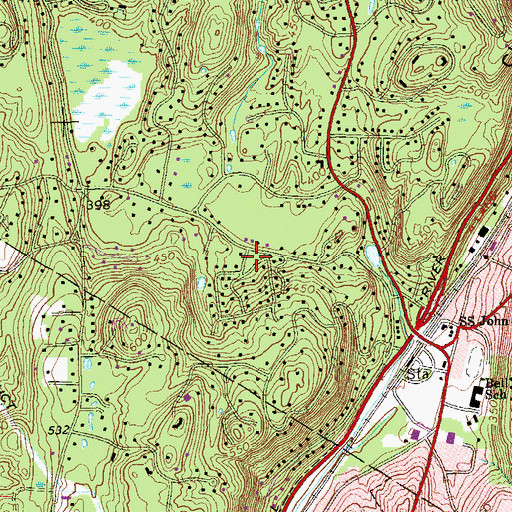 Topographic Map of Douglas Park, NY