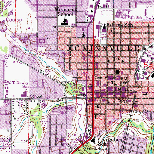Topographic Map of International Community School, OR