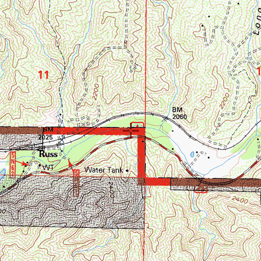 Topographic Map of Soledad Campground, CA